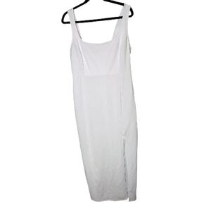 The Curve Elegant White Sleeveless Bodycon Dress 1X NWOT